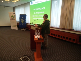 Zbrane je nagovorila dr. Marija Markeš, vodja Sektorja za ohranjanje narave na Direktoratu za okolje Ministrstva za okolje in prostor.